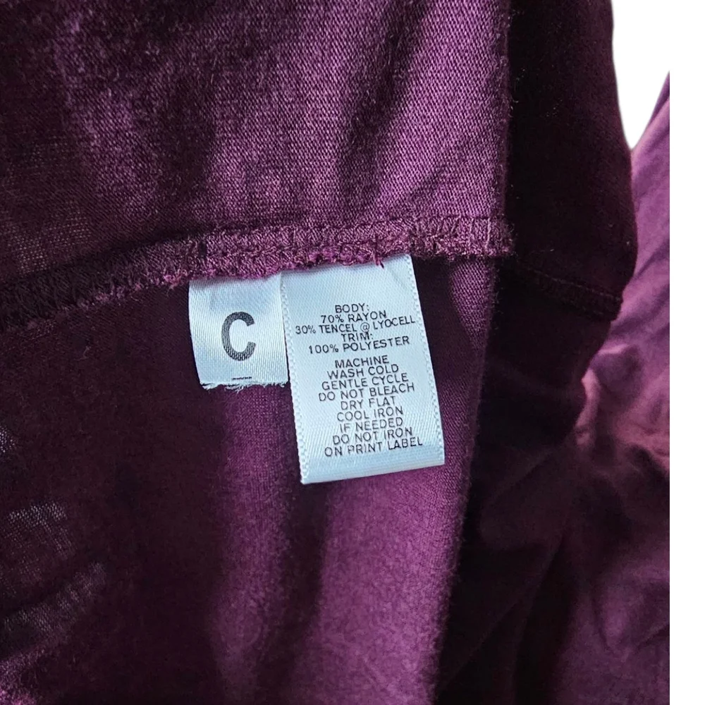 LOFT Burgundy Sleeveless Tunic - Picture 5 of 5